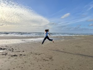 Marie am Strand