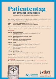 Programm Patiententag Nürnberg am 21. November 2026