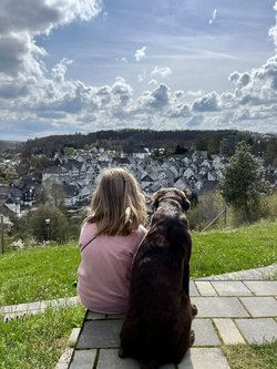 Marie mit Hund Zuri